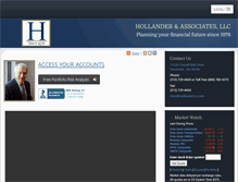 Tablet Screenshot of hollanderllc.com
